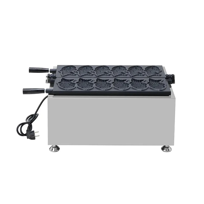 

Taiyaki Portable Electric Automatic Commercial Roasted Custom Shape Waffle Makers Taiyaki Machine Fish Waffle For Snack