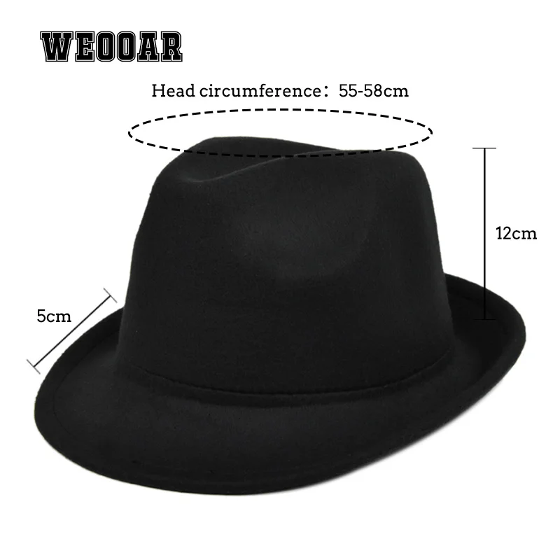 Vintage Fedora Hat Women Men Felt 2022 Luxury Ladies Cowboy Hats Party Black Wedding Church Derby Top Bonnet Men\'s Panama Bob