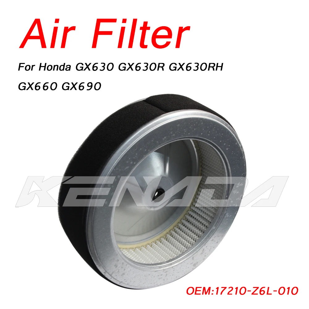 Filtre à air pour Honda, GX630, GX630R, GX630RH, GXconved, GX690, 17210-Z6L-010