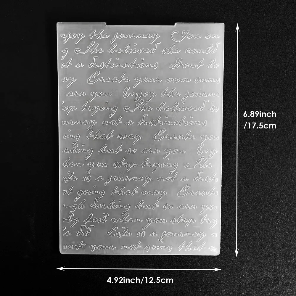 Circular Texture/Rhombus Grid/2D Plastic Embossing Template Folders for Card Making Photo Album DIY Scrapbooking view 5