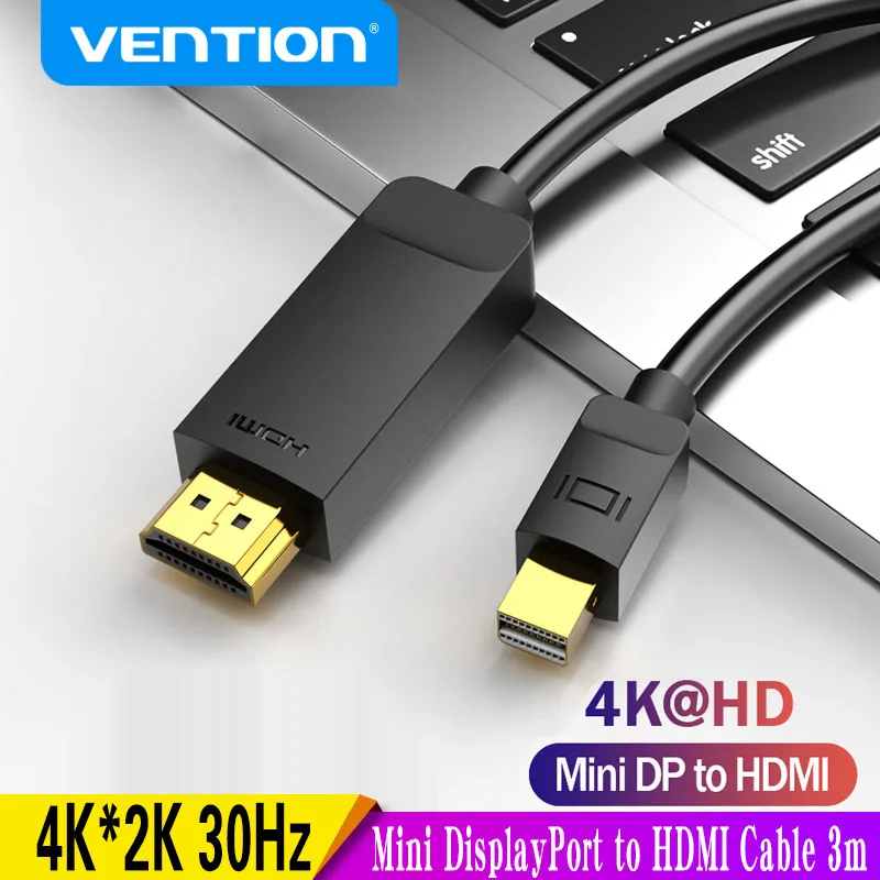 

Vention Mini DisplayPort to HDMI кабель 4K HD Mini DP to HDMI адаптер для MacBook Air PC iMac TV проектор Thunderbolt 2 to HDMI