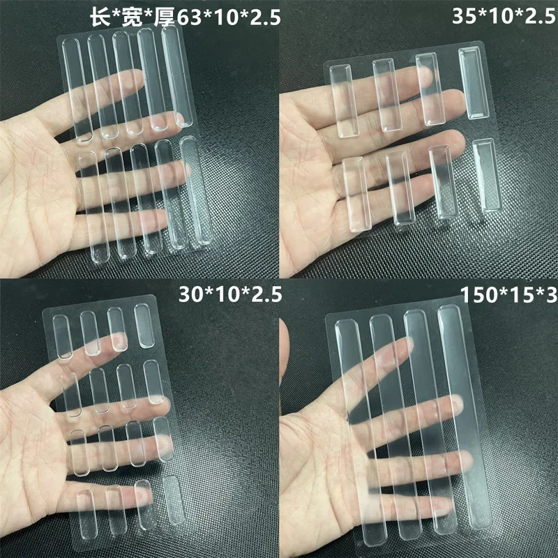 Invisible Transparent Cabinet Door Drawer Silicone Anti-collision Strip Table Mat Non-slip Sticker Bumper Wall Sticker