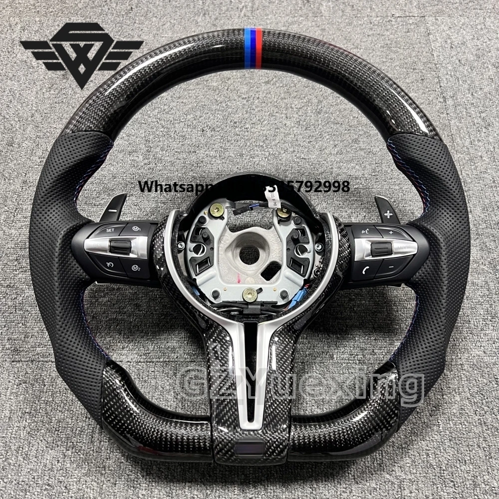 

Real Carbon Fibre Steering Wheel for M3 M5 3 Series 5 Series F10 F20 F30 F31 F32 Automotive Sport Real Leather