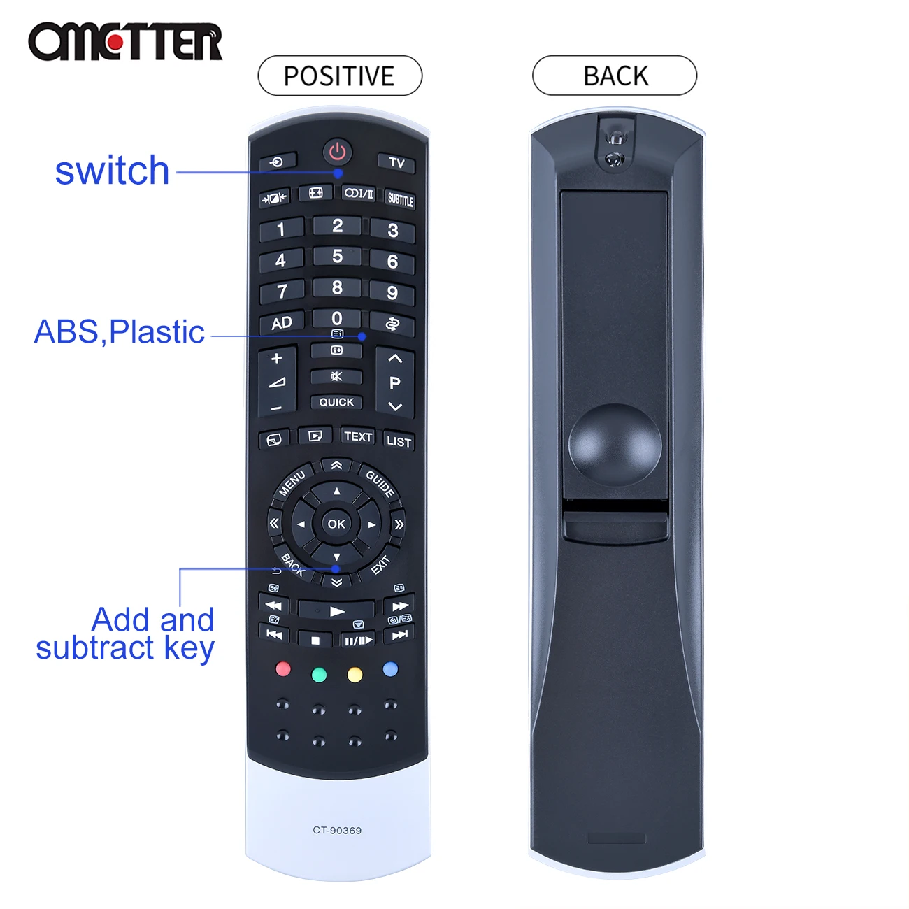 جديد لتوتوشيبا تلفزيون التحكم عن بعد CT-90369