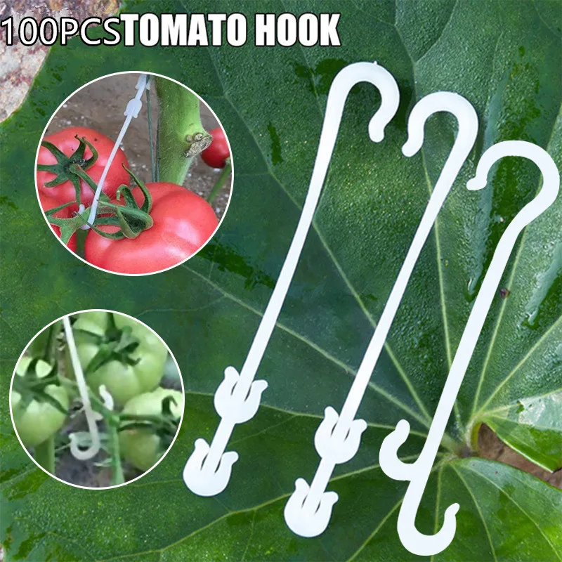 9.5/13/16CM Tomato Support J Hooks Plant Support Vegetable Clips To Prevent Tomatoes Fruit Cluster From Pinching or Falling Off