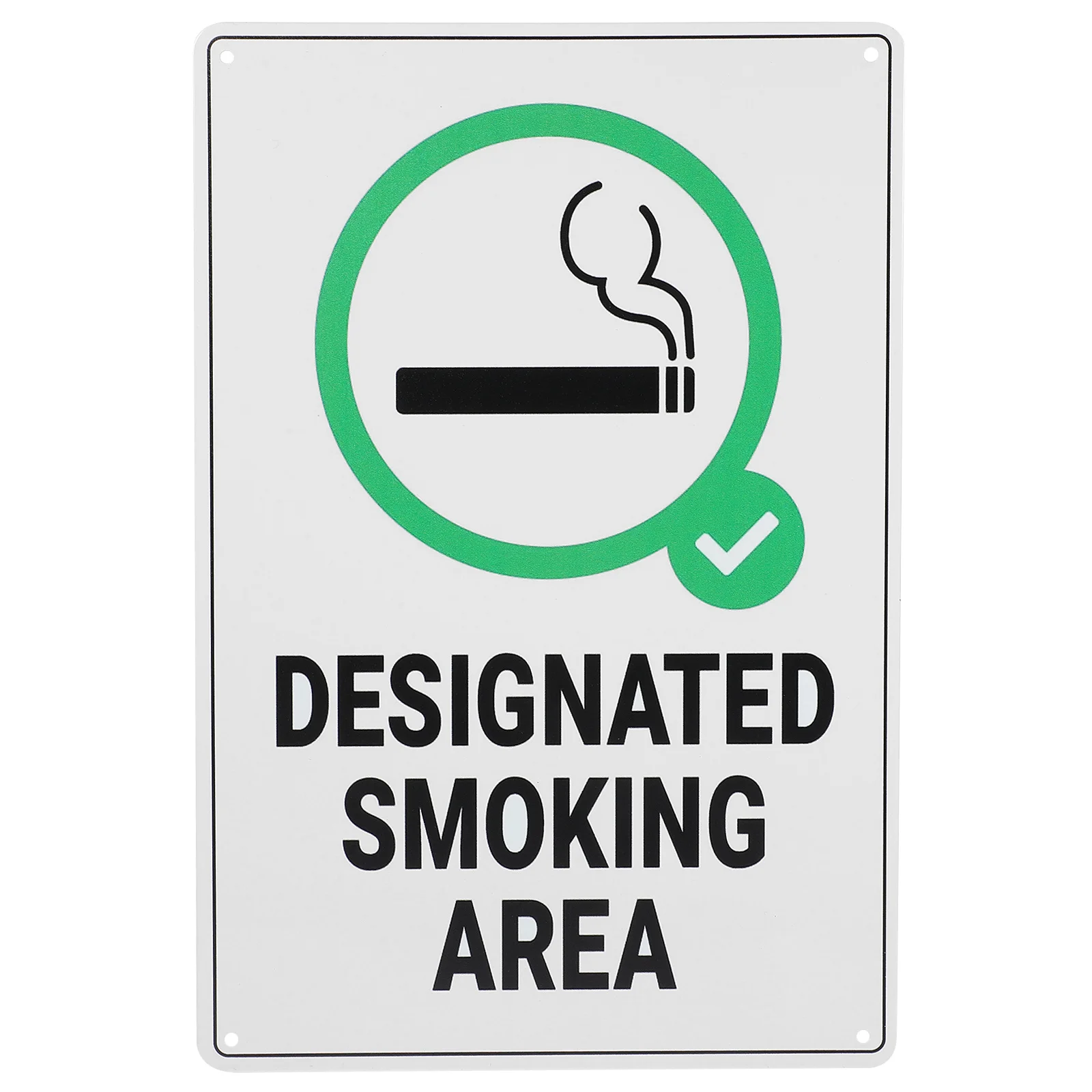

Smoking Area Sign Iron Wall Sign Sturdy Indoor Outdoor Use Creative Metal Hanging Indicator Board Public Place Traffic Safety