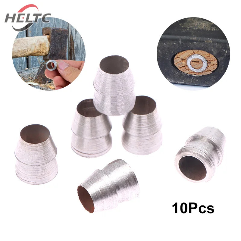 

10pcs/set Safety Round Handle Wedges Steel Hammer Handle Splitting Wedge Set For Axe Claw Hammer Steel For Carpentry Maintenance