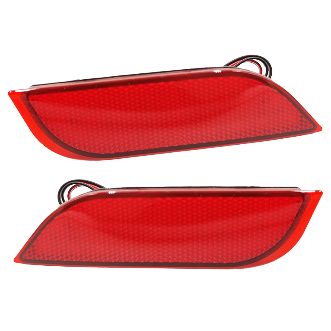 1 Pair Red Lens Rear Bumper LED Reflector Light Fit For Subaru Impreza WRX Legacy Exiga Levorg XV Crosstrek