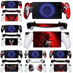 Marvel Spiderman Ps Portal Skin Sticker Protection Skin for Sony Ps5 Portal Anti-Scratch Non-Slip Gamepad Cover Grip Case Gift