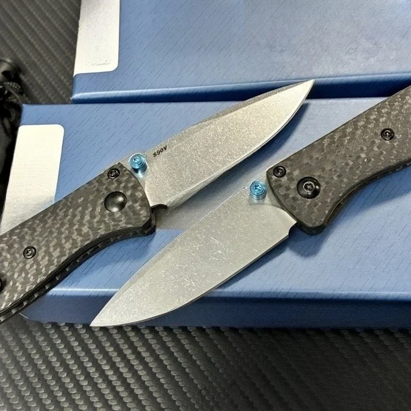 التكتيكية الصيد للطي شفرة سكين البرية بقاء سكّين متعدّد الاستخدامات EDC في الهواء الطلق التخييم شواء سكاكين الجيب ألياف الكربون مقبض