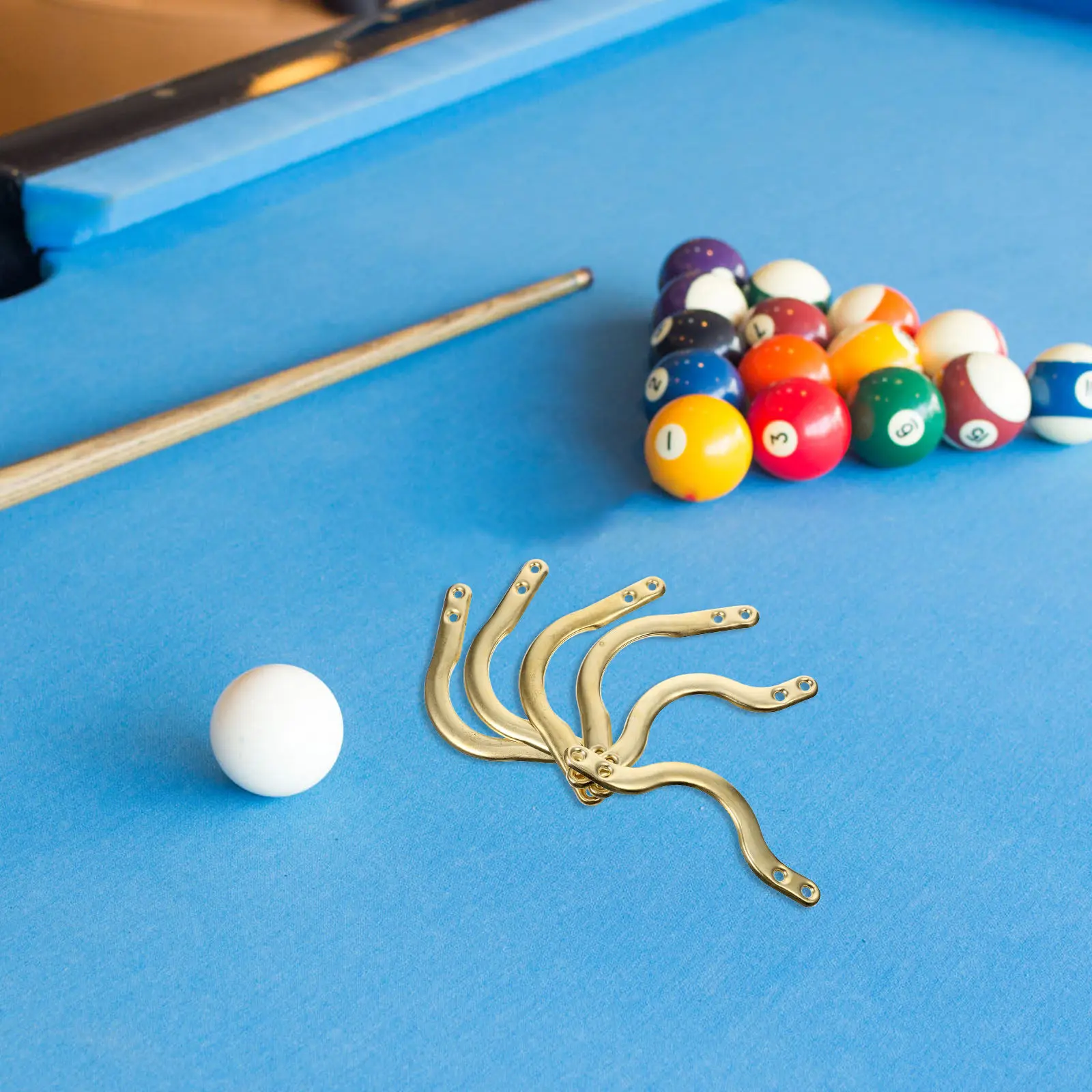 

Набор из 6 железных креплений для углов бильярдного стола, сменные карманы для пула, прочные держатели для сеток-мешков для улавливания шаров для снукера
