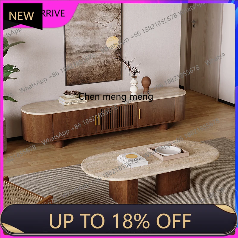 

M78 Retro, solid wood TV, living room household floor locker, multi-functional wall-to-wall simple floor cabinet