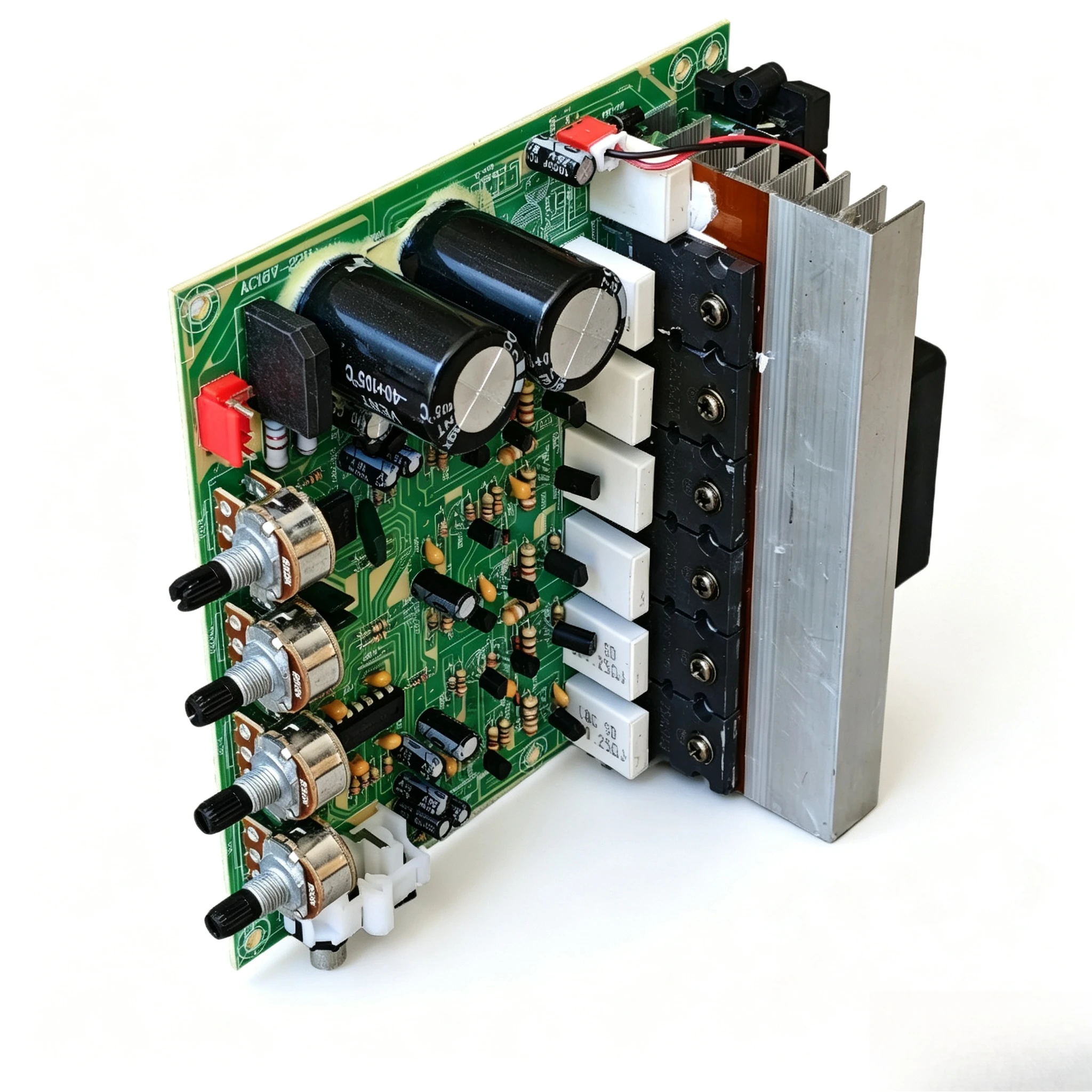 500W High Power 2.1 Channel Audio Amplifier Board Intelligent Fan Cooling Heavy Subwoofer Tube Amp For DIY Audio