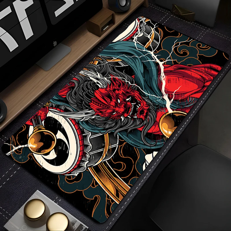 Muismat Anime Gaming Accessoires Varmilo Oni Hannya Samurai Masker Toetsenbord Bureau Mat Gabinete Gamer Tapijt Muismatten