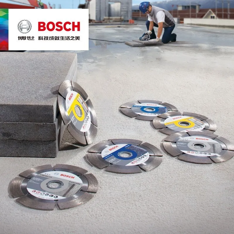 Imagem -02 - Bosch Viu a Lâmina 110 mm Disco de Corte do Diamante para a Folha de Mármore Material Concreto Vitrificado Tijolo Seco Molhado Folha Ângulo Moedor