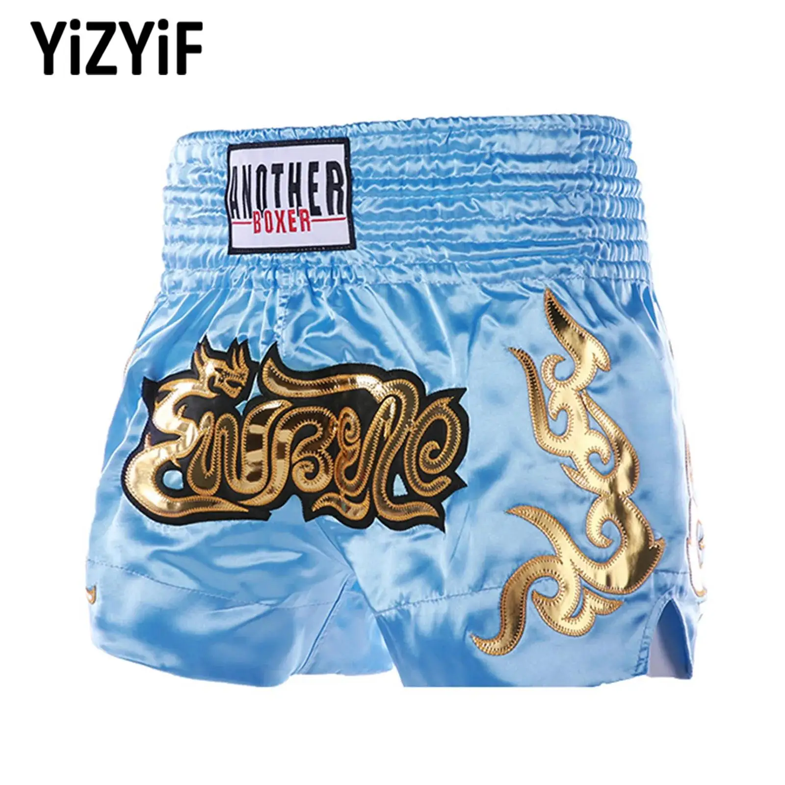 

Boxing Fight Shorts for Kids Girls Boys Patchwork Color Slim Cut MMA Muay Thai Shorts Kickboxing Clothing Martial Arts Trunks