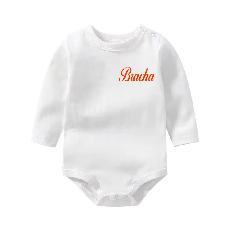 

Personalized Baby Shoulder Button Long Sleeved Triangle Hoodie, Baby Bag, Fart Jacket, Jumpsuit, 59-90