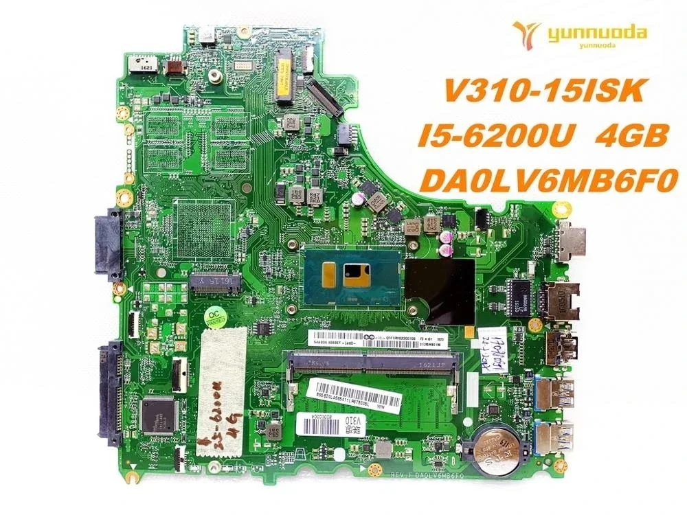 Original for Lenovo V310-15ISK   laptop motherboard V310-15ISK  I5-6200U  4GB   DA0LV6MB6F0 tested good free shipping