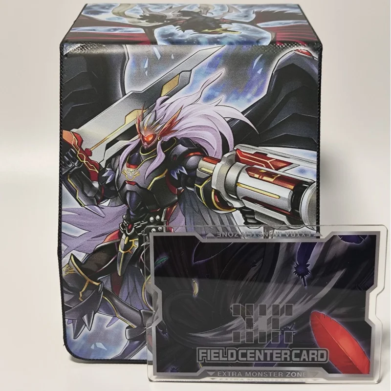 Yu-Gi-Oh Card Case Blackwing Full Armor Master Black-Winged Dragon Diy Leather Action Toy Figures Game Collection Storage Box