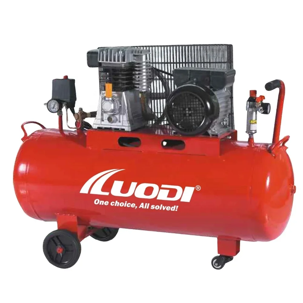 

Italy Oil Free Dry Air Compressor Belt Driven Piston Type 2HP/1.5KW 50L 100L Tank Professional Manufacturer