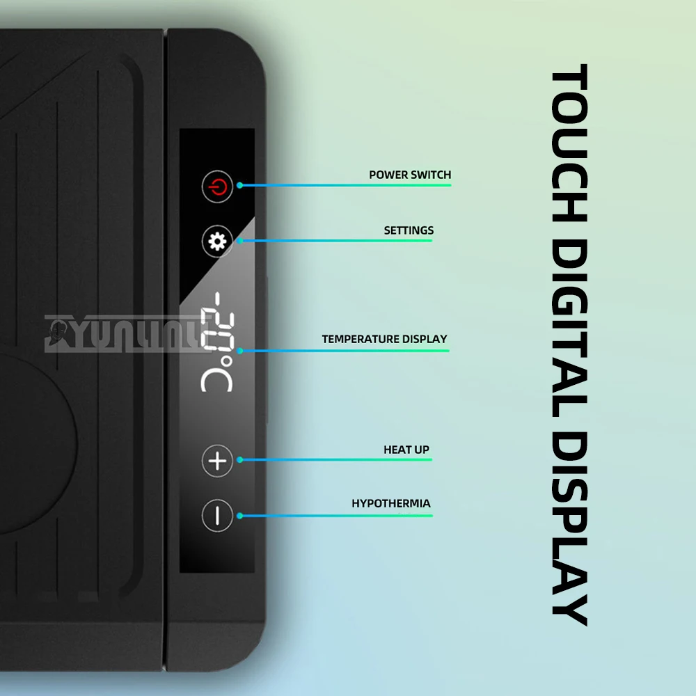 Geladeira para congelamento e preservação, portátil Compressor Cooler Box, refrigerador do carro, 12V, 18L