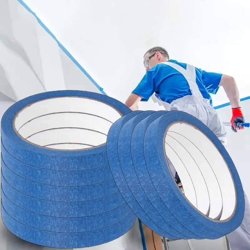 1/10 لفة الرسامين أشرطة متعددة الأسطح اخفاء الطلاء أشرطة سهلة إزالة جدار البناء أشرطة سيارة الجمال رذاذ اخفاء لاصق