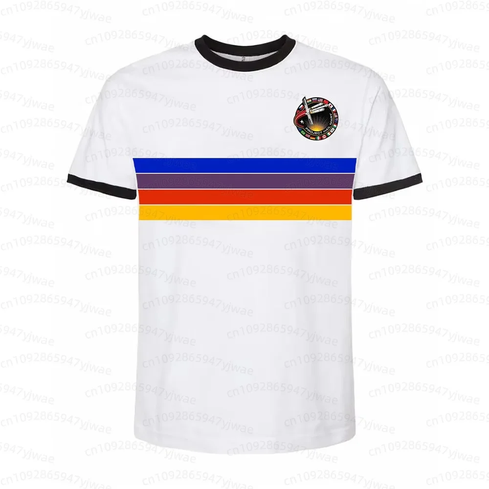 Project Hail Mary Ringer Tee Mission Patch Sci-Fi-Roman-Fan-Shirt Retro-Weltraum-Grafik-T-Shirt Unisex-Buchliebhaber-Geschenk Damen-T-Shirt – Detail 6