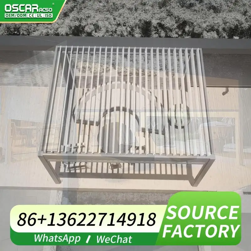 

High performance 3x3m aluminum outdoor summer bathing pool metal arbour with alloy frame for sale pergola