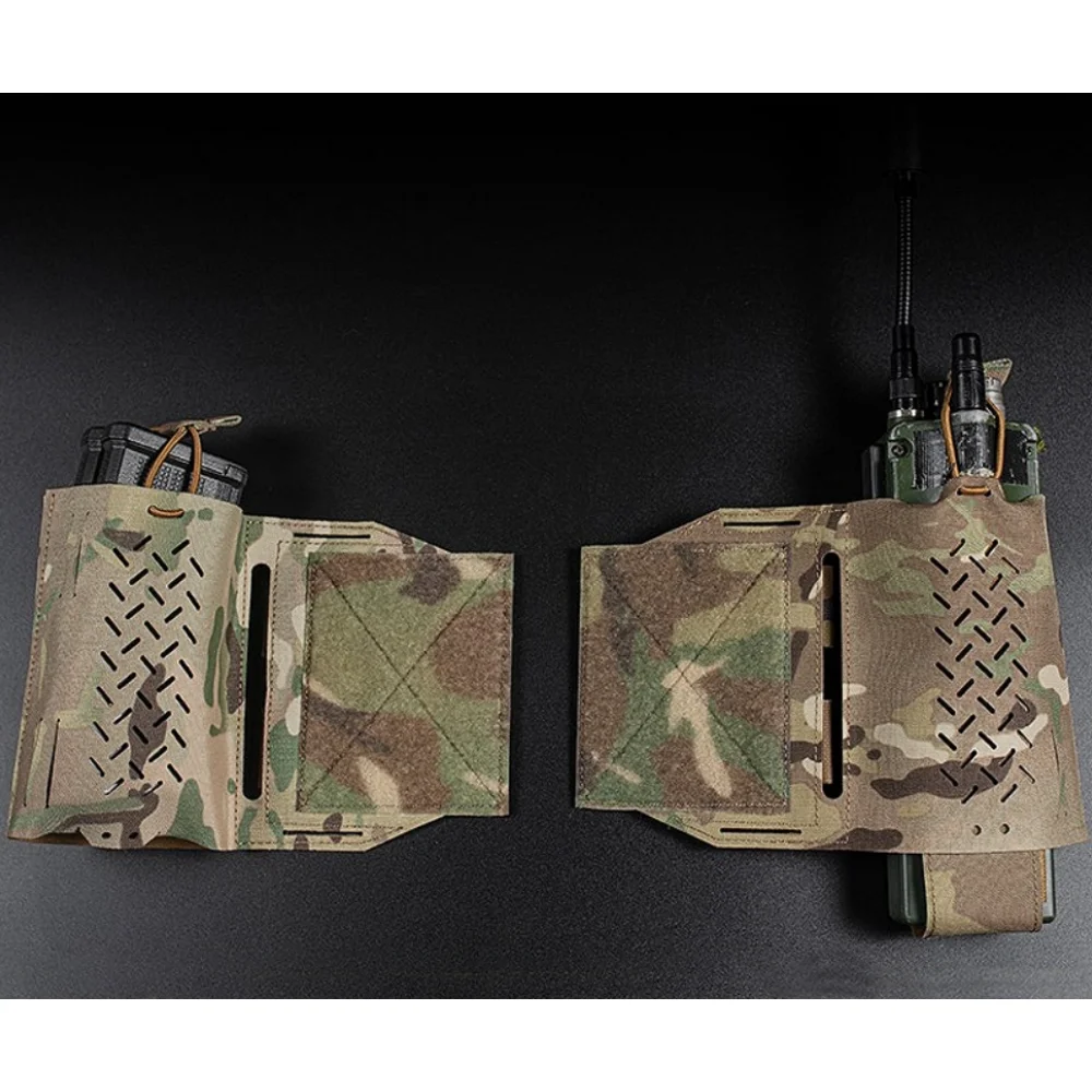 Imagem -02 - Militar Tactical Expander Wing Pouch Suporte de Rádio Wingman Pouch Magazine Storage Bungee Cord Micro Fight Chassis Peito Rig