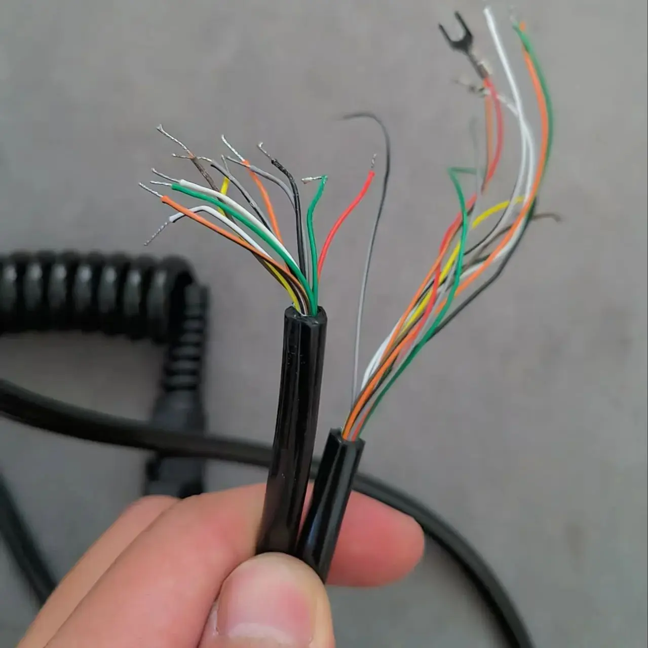 6/7/12/14/15/16/18/19/21/26 النوى كابل حلزوني ل CNC الإلكترونية عقارب سلك الربيع كابل دليل مولد نبضات 3-4 متر #1