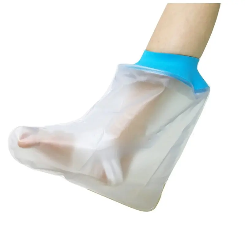 2X حقيبة الأطراف المصنوعة من السيليكون الناعم القابل لإعادة الاستخدام للساقين والقدمين وغطاء مقاوم للماء للقدم #4