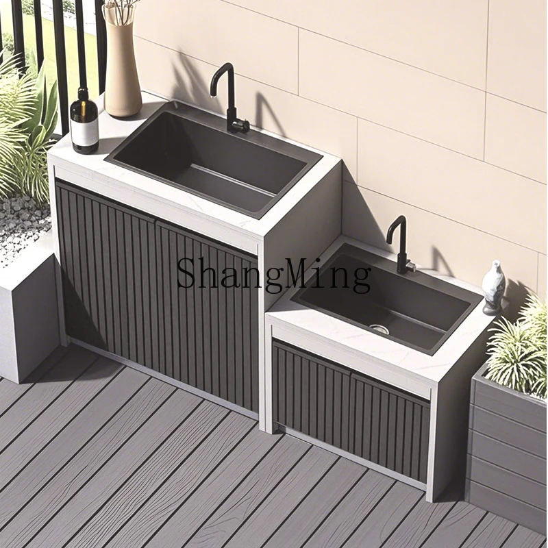 

DHY outdoor courtyard washbasin mop pool balcony home rock slab villa yard