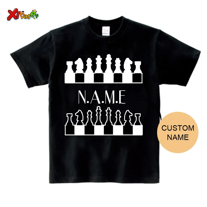 Chess Player Chess Master Chess Retro Vintage International Chess Shirt Family Matching Clothes Custom Name T Shirt Kids Clothes