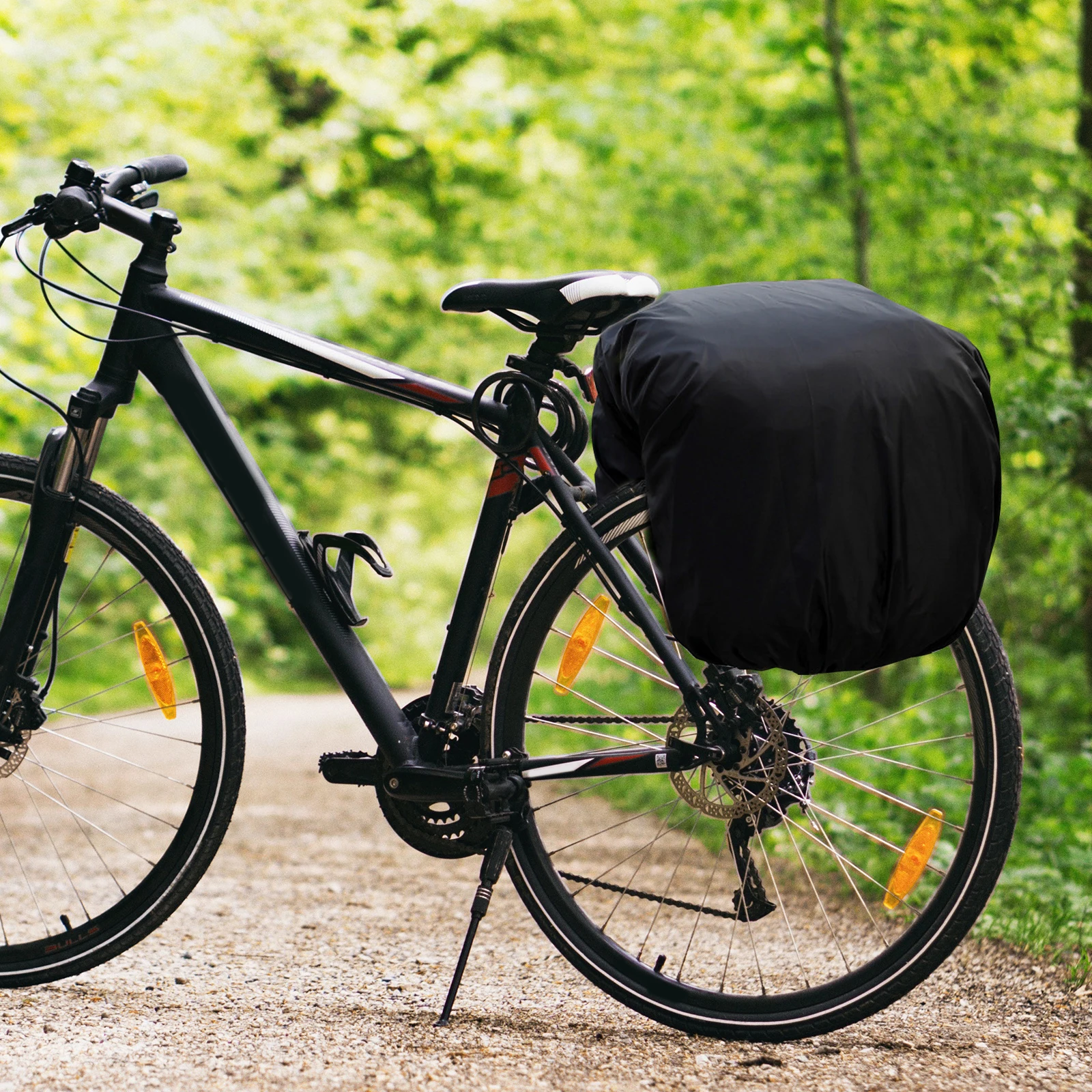 

Waterproof Trunk Bag Rain Light Reusable For Backpack Cycling Outdoor Travel Rainproof Bag Cover Durable Silver Coating Bike
