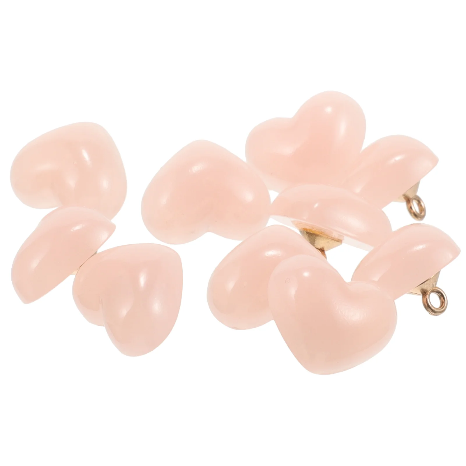 

10Pcs Heart Shaped Buttons Decorative Sewing Craft Clothes Replacement Button for Jackets Coats Dress Shirts Decorative Buttons