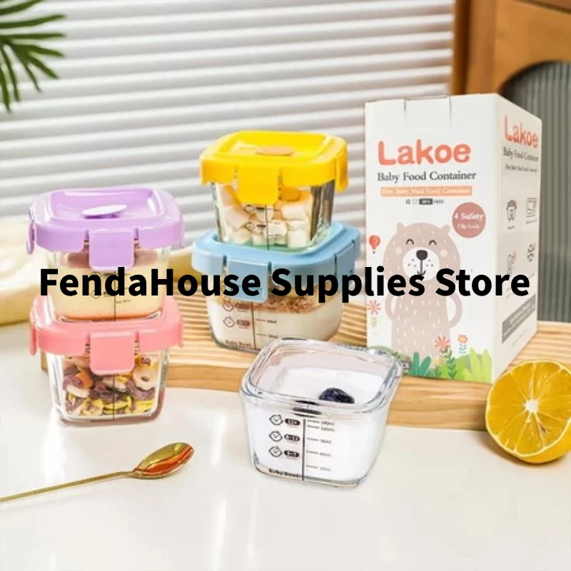 Baby Food Containers Glass - Портативный детский стеклянный контейнер для еды