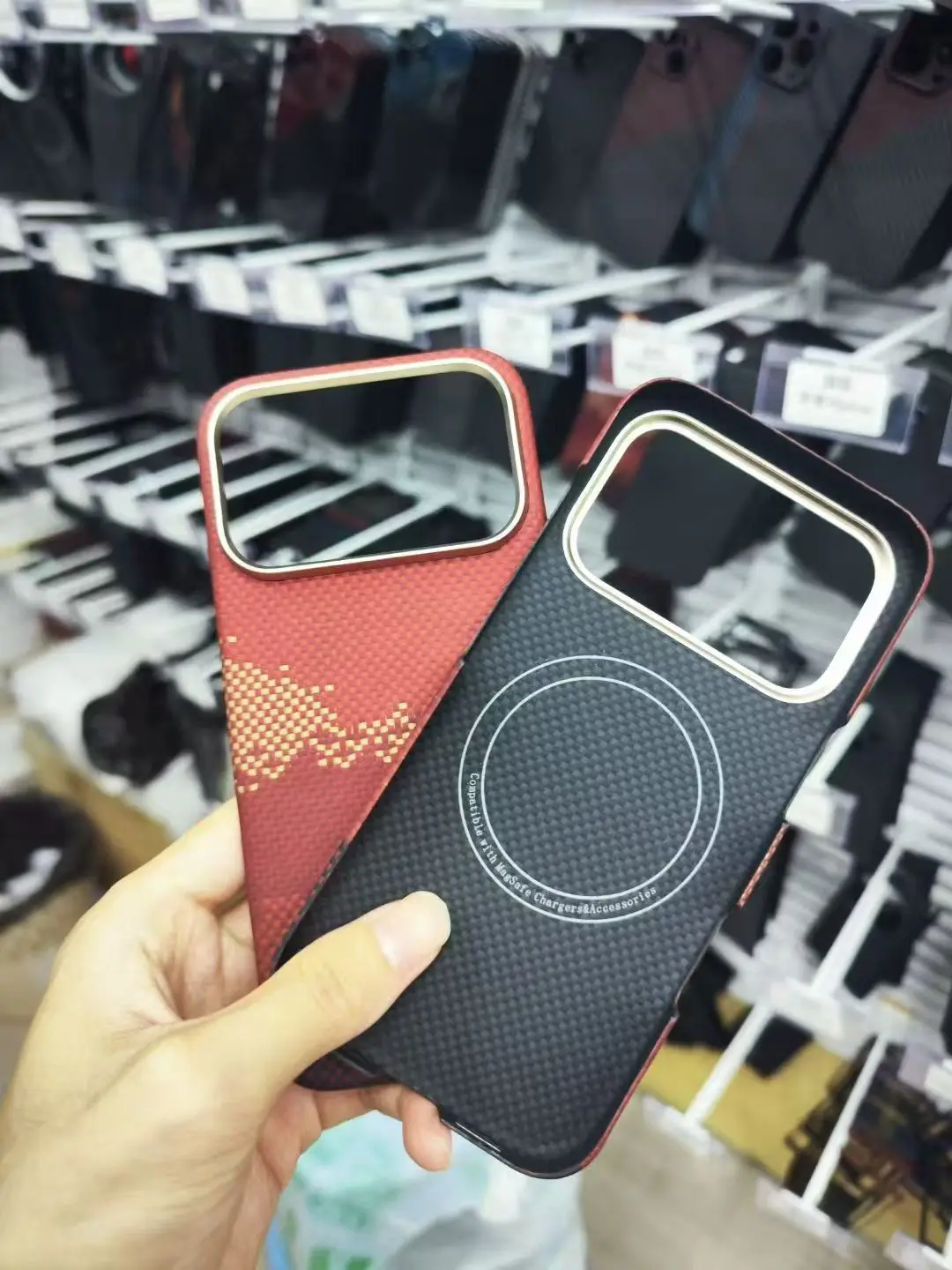 

For iPhone 17 17 Pro Max Ultra-thin Magsafe Magnetic Case Real Carbon Fiber Case Aramid Fiber Cover for iPhone17 Air Carbon Case