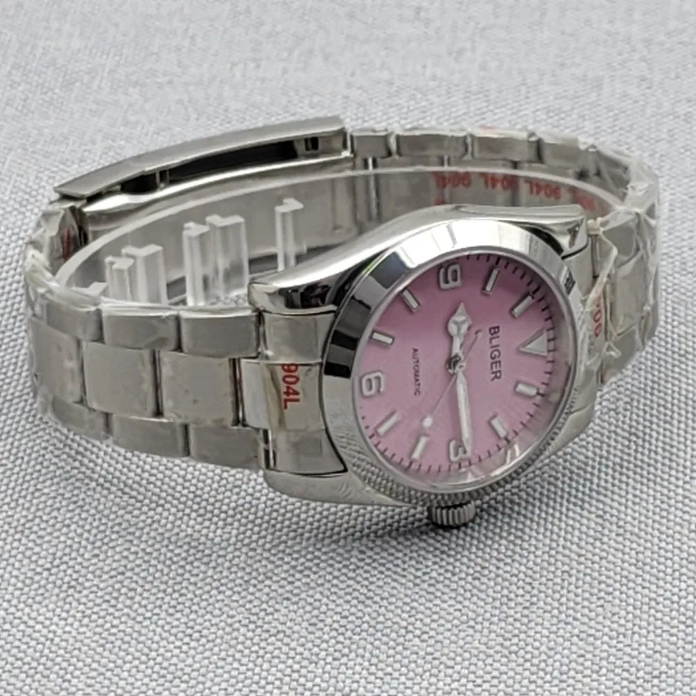 36mm 39mm 369 Text Dial Sapphire Glass Middle Polished Strap Stainless Steel Watch Japan NH35 Movement