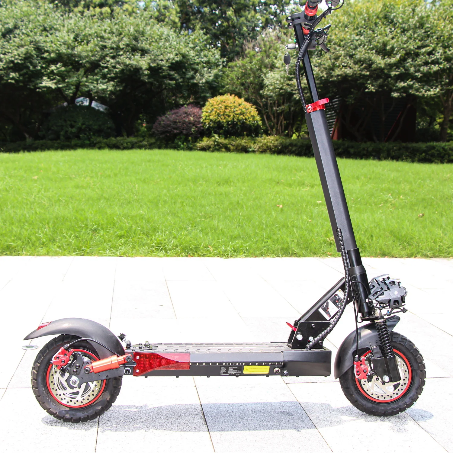 800W Portable Electrice Scooter with Seat, 10"Off-Road Vacuum Tire, 30 Miles Range,Foldable E-Scooter