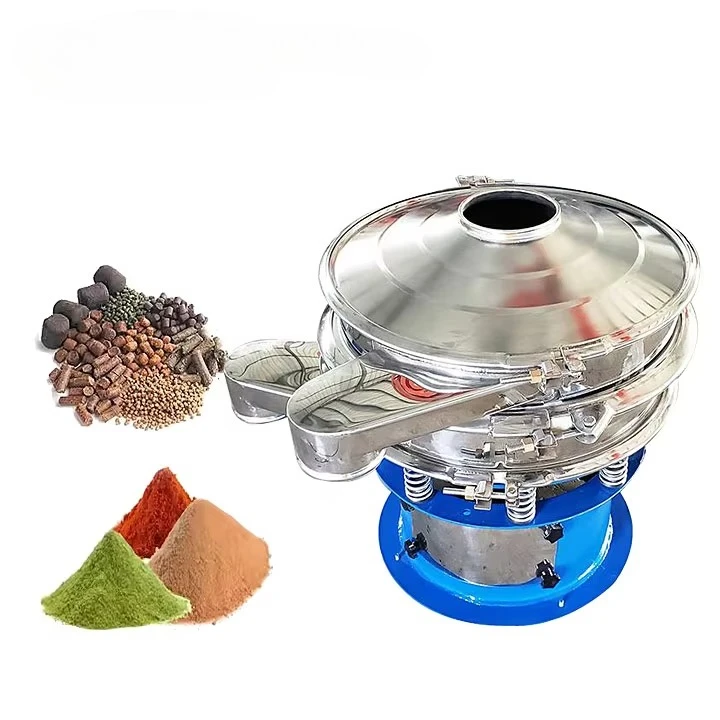 Factory Rotary Vibrating Screen Automatic Sifter Vibro  Rotary Sifter Flour Filter Machine Sieving Machine Vibrating