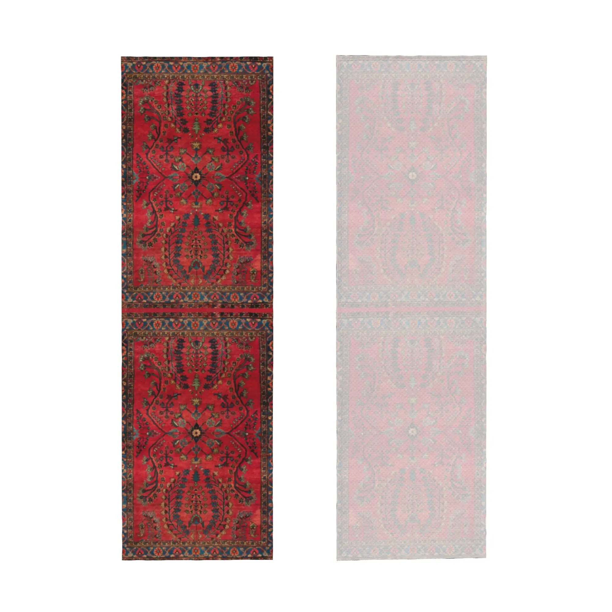Antique Persian Red Rug Boho Carpet Print Towel Quick Dry  Super Soft For Training Towels