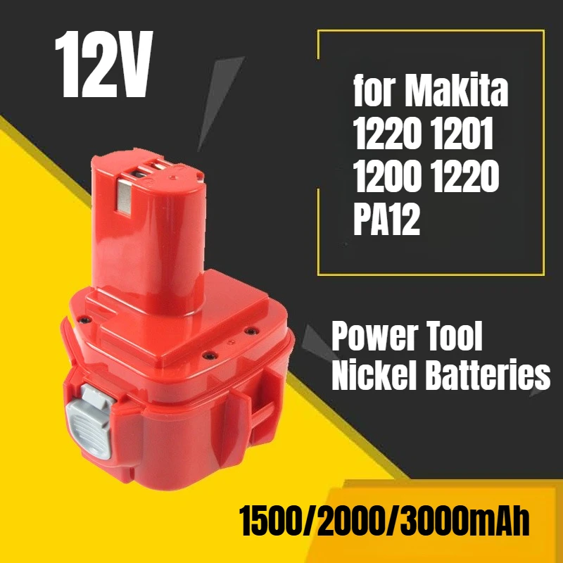 

1500-3000mAh for Makita MAK 12V 1220 1201 1200 1220 PA12 Power Tool Nickel Batteries