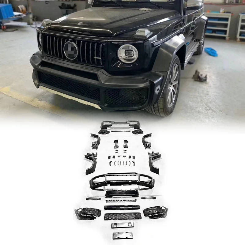 PP Plastic BRS Style Wide Body Kit For Mercedes Benz G Class W464(Front bumper/Front Fender/Rear Fender/Rear Bumper) Car Styling