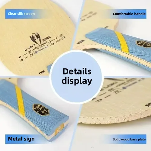 Imagen 2 del producto Raqueta de tenis de mesa LOKI Kirin K5, placa inferior de entrenamiento avanzado de madera maciza de 5 capas