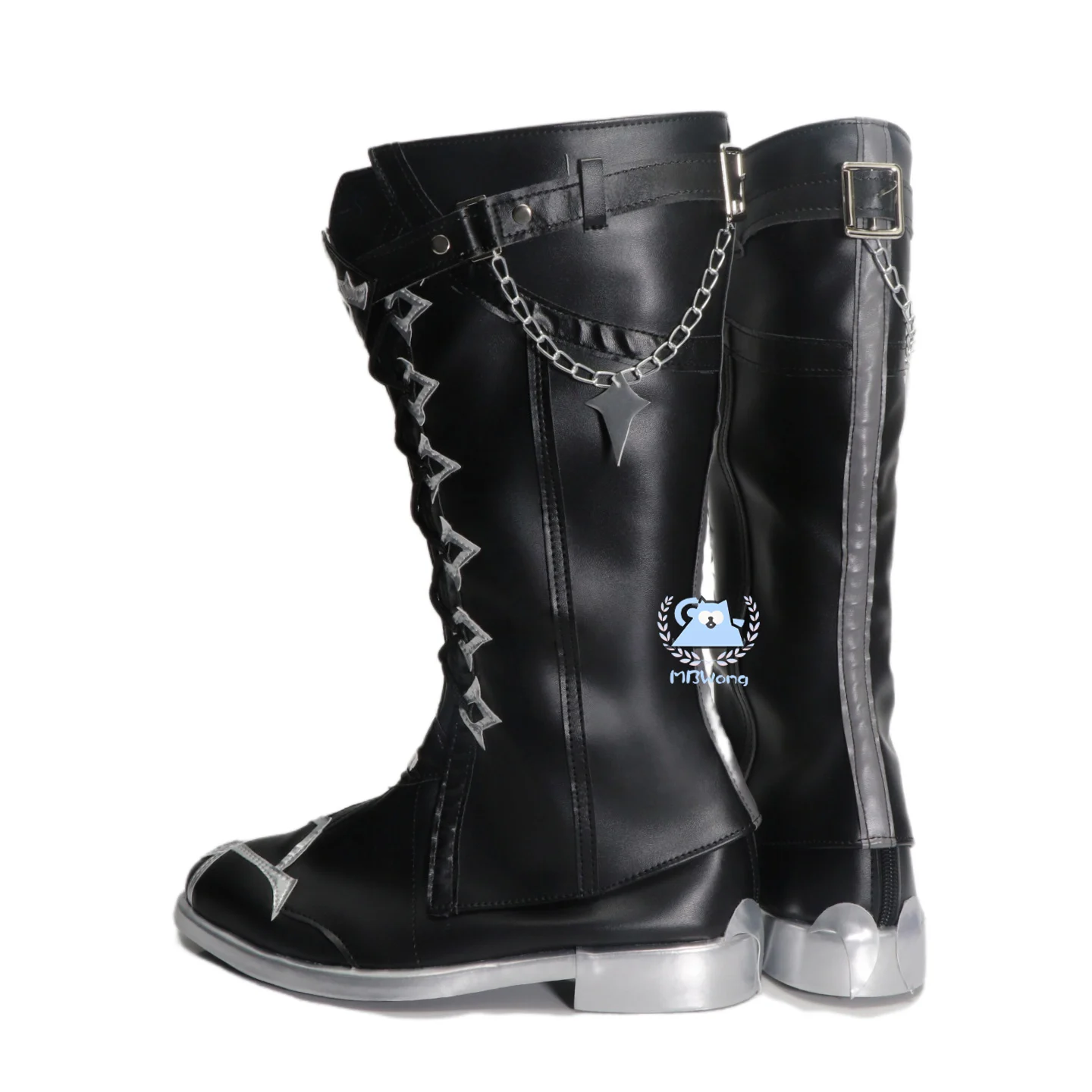 Genshin Impact Flins Cosplay Flins Scarpe Stivali Gioco Kyryll Chudomirovich Flins Lightkeepers Scarpe Furinzu Party Uomini adulti Ruolo