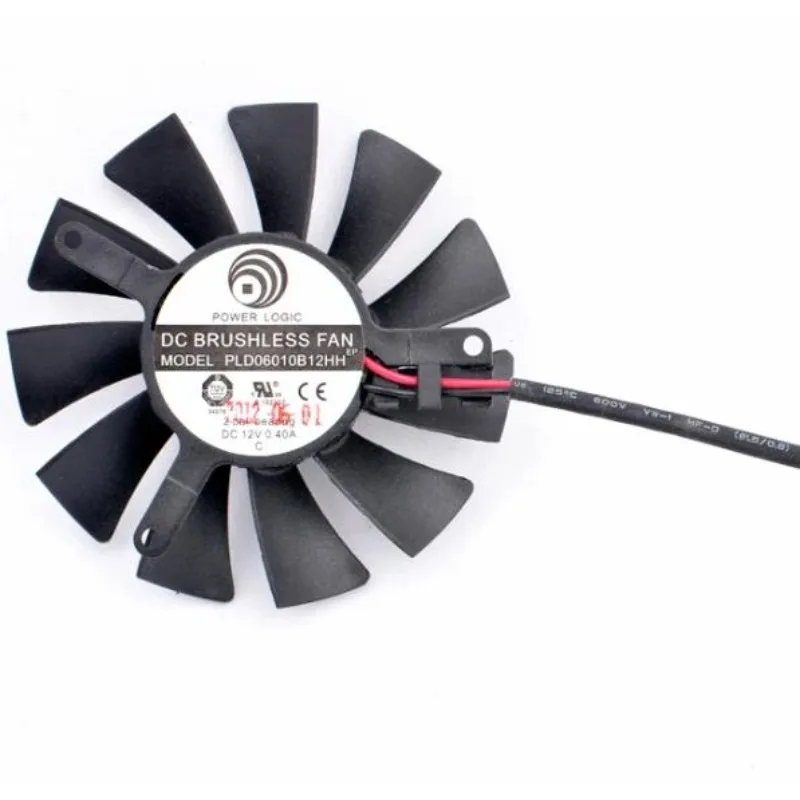 Novo Ventilador Cooler PLD06010B12HH 55mm 39mm 12V 0.40A com Grande Volume de Ar para Resfriamento de Placas Gráficas em Alumínio