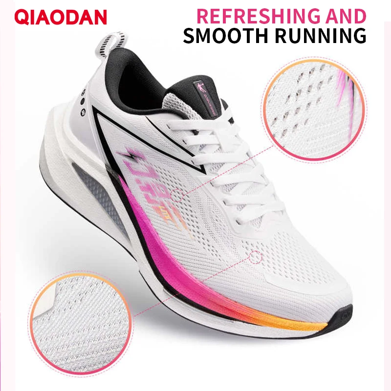 QIAODAN Training Running Shoes WIDE lite Men Sport Shoes 2025 Autumn Mesh Breathable Shock-Absorbing Sneakers QXB023253201