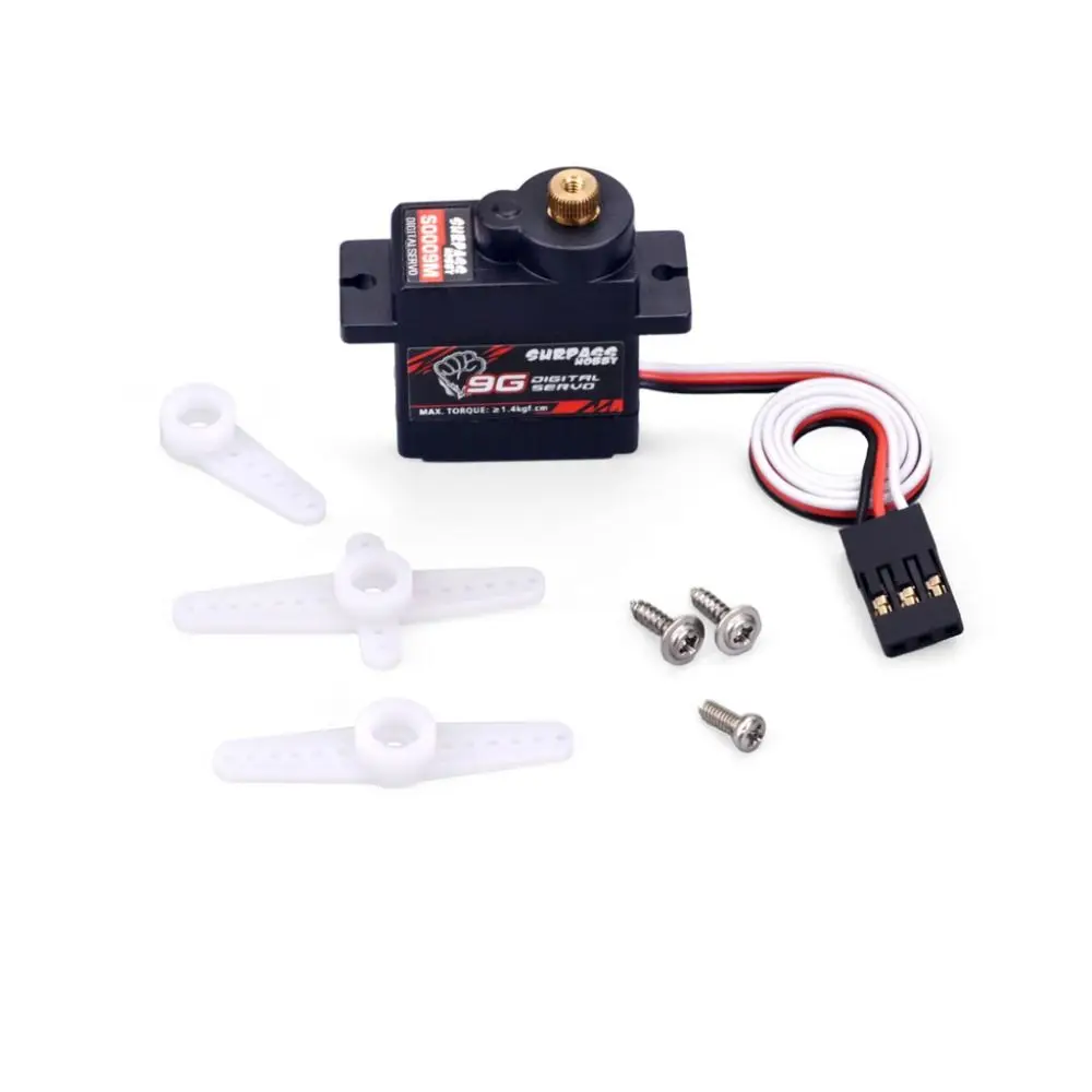 Robô de Controle Remoto para Indoor Flight, Servo Motor Digital, Mini Servo, S0009M, 9g, Novos Produtos