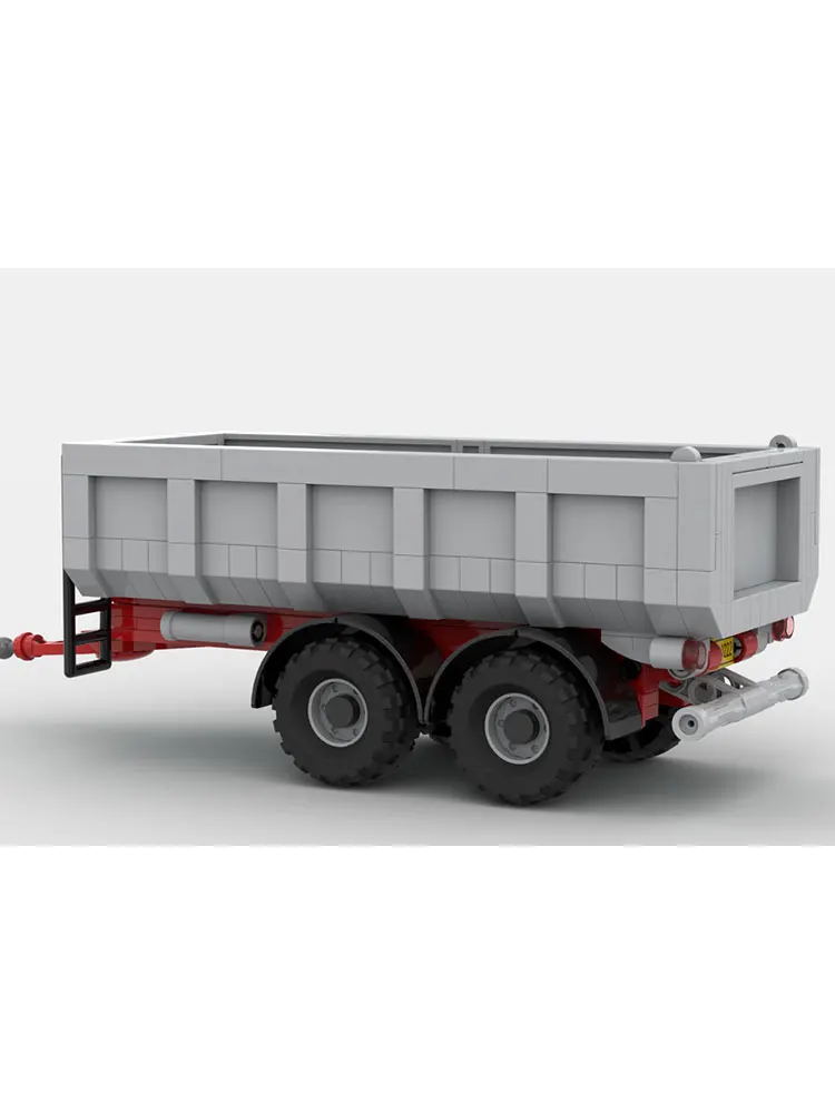 340pcs MOC Kipper Trailer Set Stad Dump/Tipping Trailer Stad Tractor Model Bouwstenen Architectuur Kerstcadeaus Speelgoed - afbeelding 2