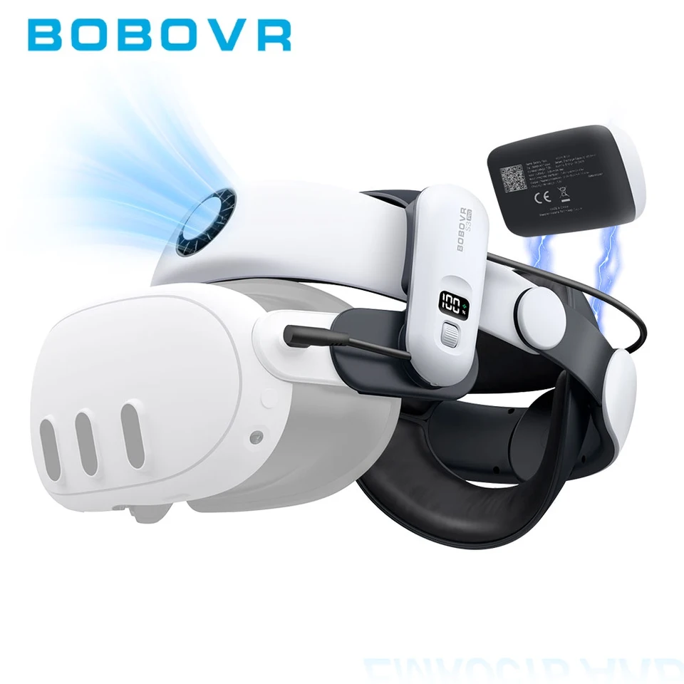 BOBOVR Head Strap Suitable for Meta Quest 3 M3 Max S3 Pro Super